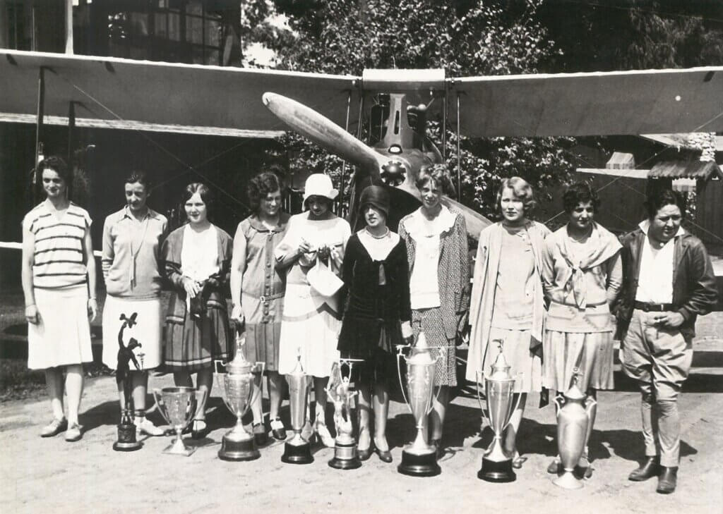 Racers from the 1929 first women's air derby