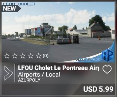 LFOU Cholet Le Pontreau Airport Screenshot USD 5.99