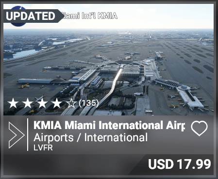 KMIA Miami International Airport by LVFR USD 17.99
