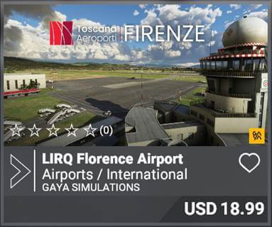 LIRQ Florence Airport by Gaya Simulators USD 18.99