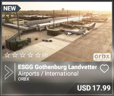 ESGG Gothenburgh LAndvetten by Orbx USD 17.99