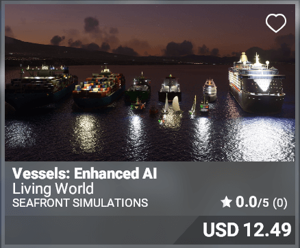 Vessels: Enhanced AI - Seafront simulations
