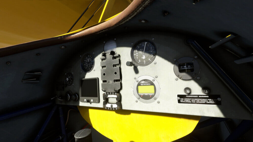 Yellow Bomber Cockpit