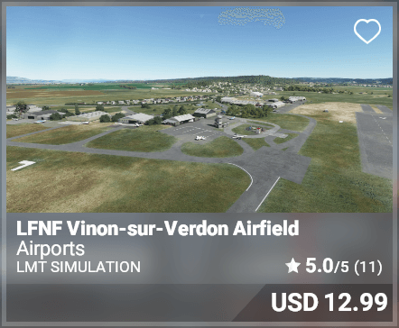 LFNF Vinon-sur-Verdon Airfield - LMT Simulation