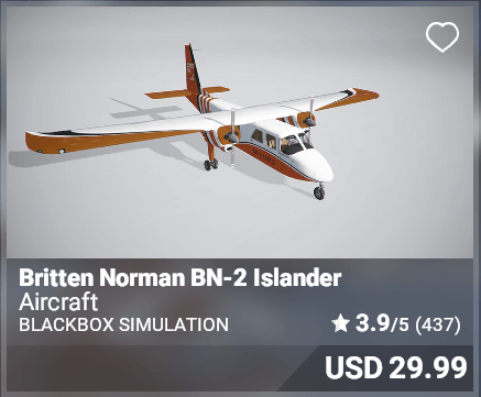 Britten Norman BN-2 Islander - Blackbox Simulation