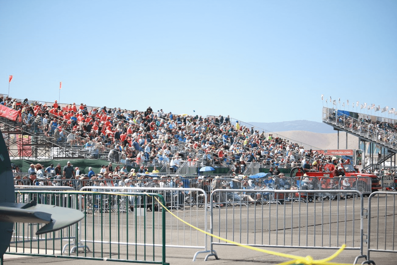 The spectator grandstand at the Reno Air Races