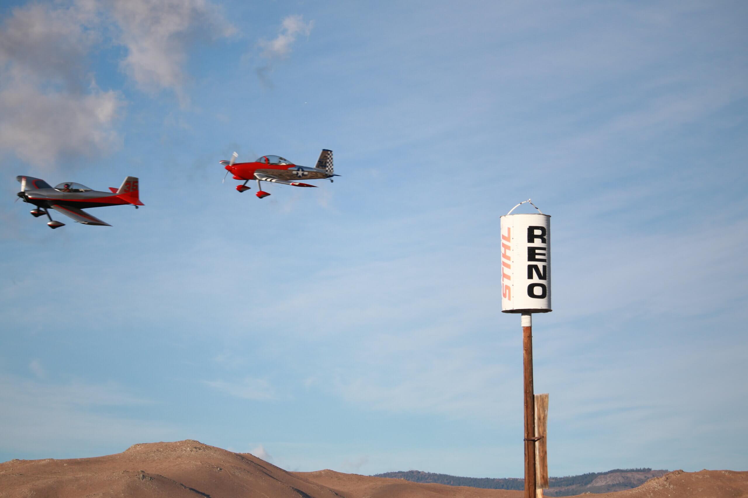 Two Sport class planes compete at Reno