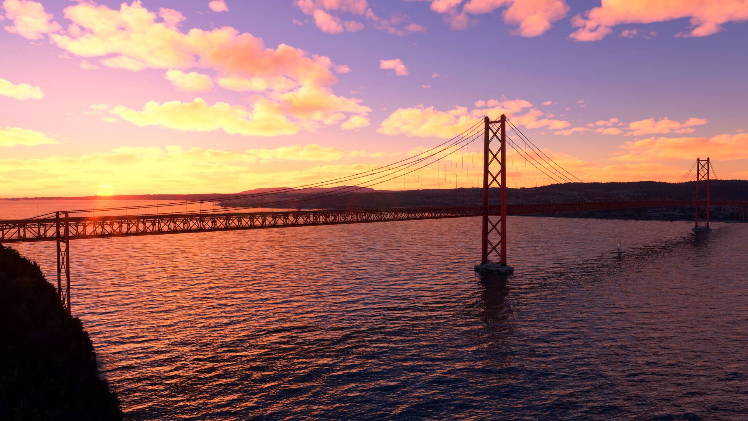 Bridge during sunset