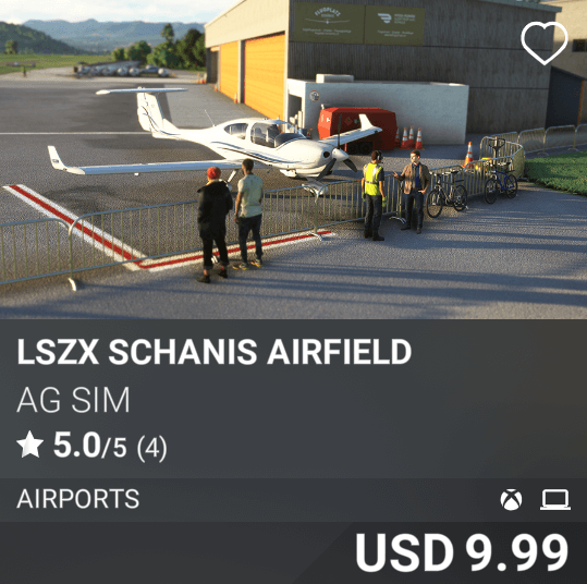 LSZX Schanis Airfield by AG Sim, USD 9.99
