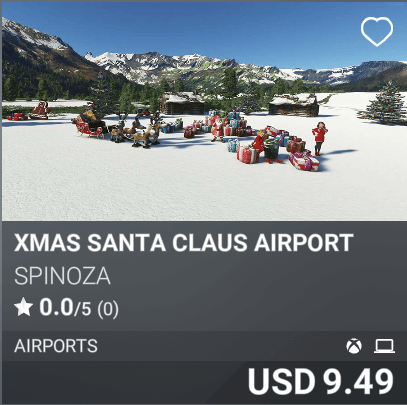XMAS SANTA CLAUS Airport by Spinoza, USD 9.49