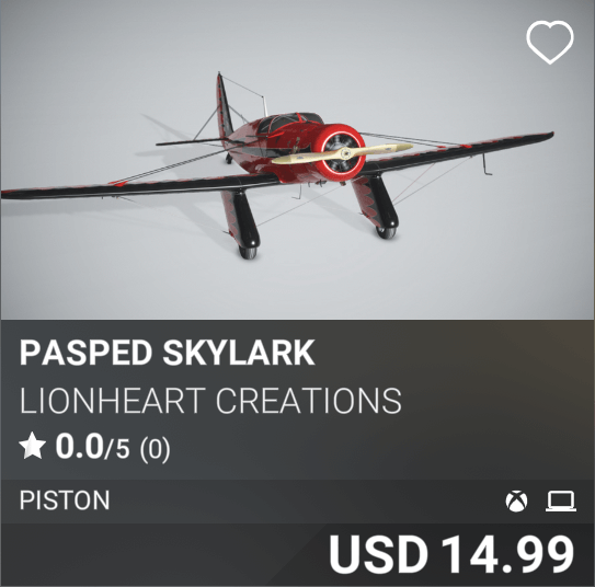 Pasped Skylark by Lionheart Creations, USD 14.99