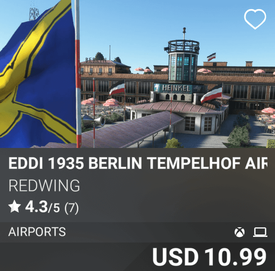 EDDI 1935 Berlin Tempelhof Airport by Redwing, USD 10.99
