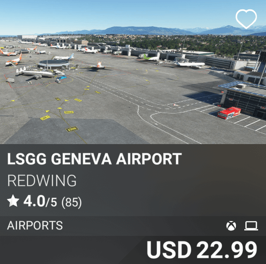 LSGG Geneva Airport by Redwing, USD 22.99