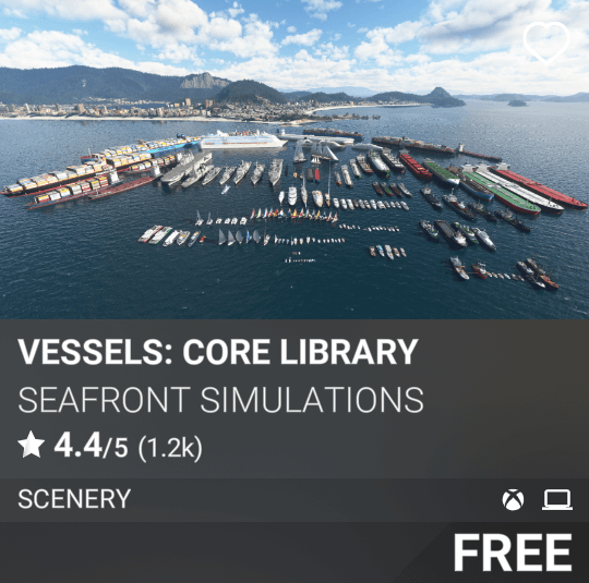 Vessels: Core Library by Seafront Simulations, FREE