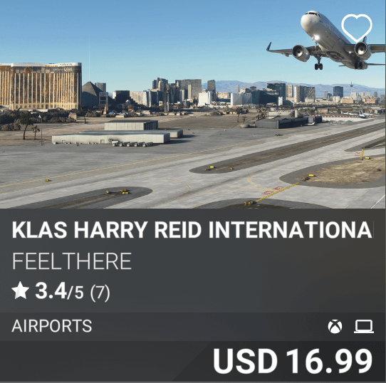 KLAS Harry Reid International Airport by FeelThere, USD 16.99