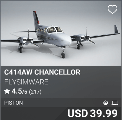 C414AW Chancellor by FlySimWare, USD 39.99