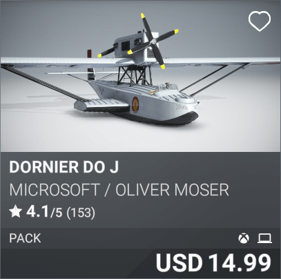 Dornier Do-J by Microsoft / Oliver Moser, USD 14.99