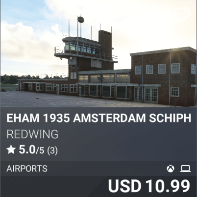 EHAM 1935 Amsterdam Schiphol Airport by Redwing, USD 10.99
