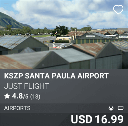 KSZP Santa Paula Airport by Just Flight, USD 16.99
