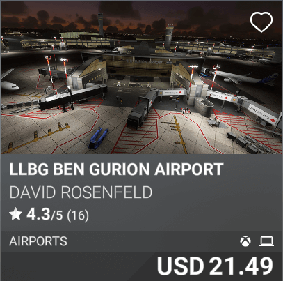 LLBG Ben Gurion Airport by David Rosenfeld, USD 21.49