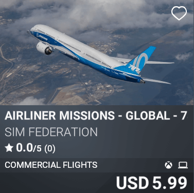 Airliner Missions Global America by Sim Federation USD 5.99