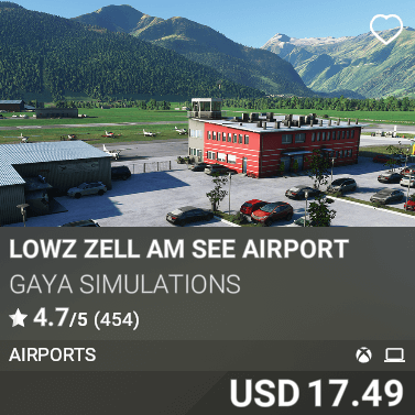 LOWZ Zell AM See Airport by Gaya Simulators USD 24.99