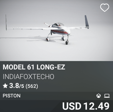 Model 61 Long-EZ IndiaFoxtEcho USD 12.49