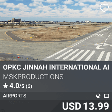 OPKC Jinnah International Airport by MSKProducts. USD 13.99