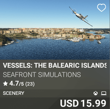 Vessels: The Balearic Islands Seafront Simulations USD 15.99