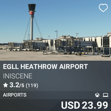 EGLL Heathrow Airport iniScene USD 23.99