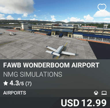 FAWB Wonderboom Airport NMG Simulations USD 12.99