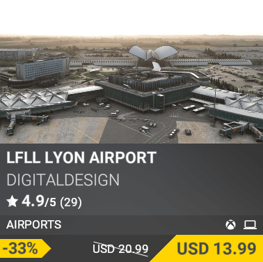 LFLL Lyon Airport by DigitalDesign. USD 13.99 (-33% from USD 20.99)