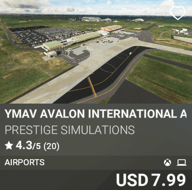 YMAV Avalon International Airport Prestige Simulations USD 7.99
