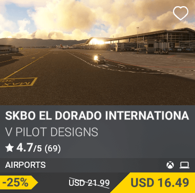 SKBO El Dorado International Airport by V Pilot Designs. USD 16.49 (-25% from USD 21.99)