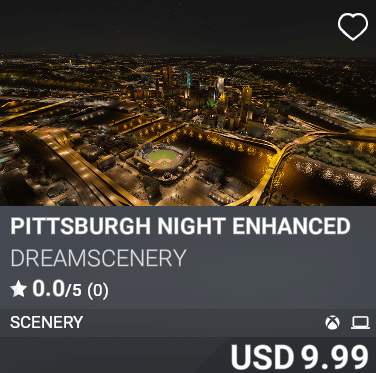 Pittsburgh Night Enhanced by DreamScenery. USD 9.99
