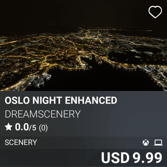 Oslo Night Enhanced by DreamScenery. USD 9.99