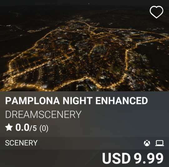 Pamplona Night Enhanced by DreamScenery. USD 9.99