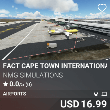 FACT Cape Town International Airport by NMG Simulations. USD 16.99