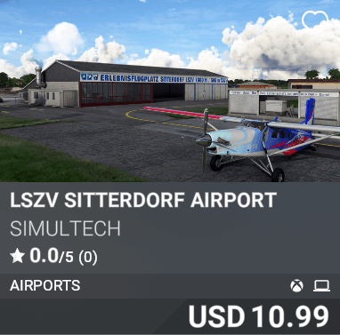 LSZV Sitterdorf Airport by Simultech. USD 10.99