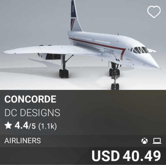 Concorde by DC Designs. USD 40.49