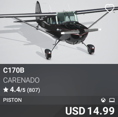 C170B by Carenado. USD 14.99