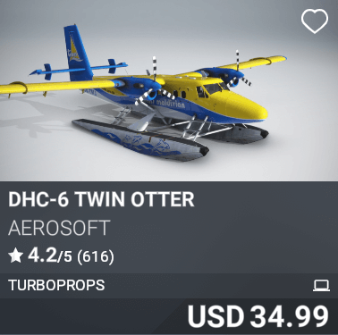 DHC-6 Twin Otter by Aerosoft. USD 34.99