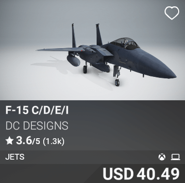 F-15 C/D/E/I by DC Designs. USD 40.49