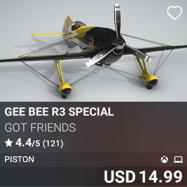 Gee Bee R3 Special by Got Friends. USD 14.99