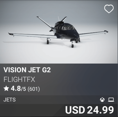Vision Jet G2 by FLIGHTFX. USD 24.99