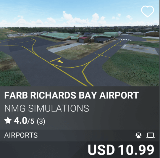 FARB Richards Bay Airport by NMG Simulations. USD 10.99