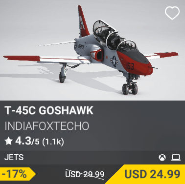T-45C Goshawk by IndiaFoxtEcho. USD 24.99 (-17% from USD 29.99)