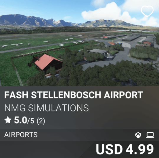Fash Stellenbosch Airport by NMG Simulations. USD 4.99