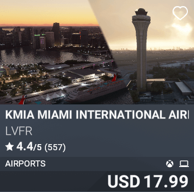 KMIA Miami International Airport by LVFR. USD 17.99