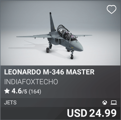 Leonardo M-346 Master by IndiaFoxtEcho. USD 24.99